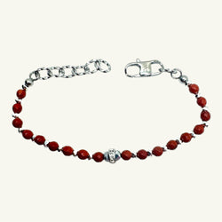 Bracciale diaspro rosso sfaccettato SharifaCrystals
