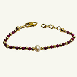 Bracciale radice di rubino Sharifa Crystals