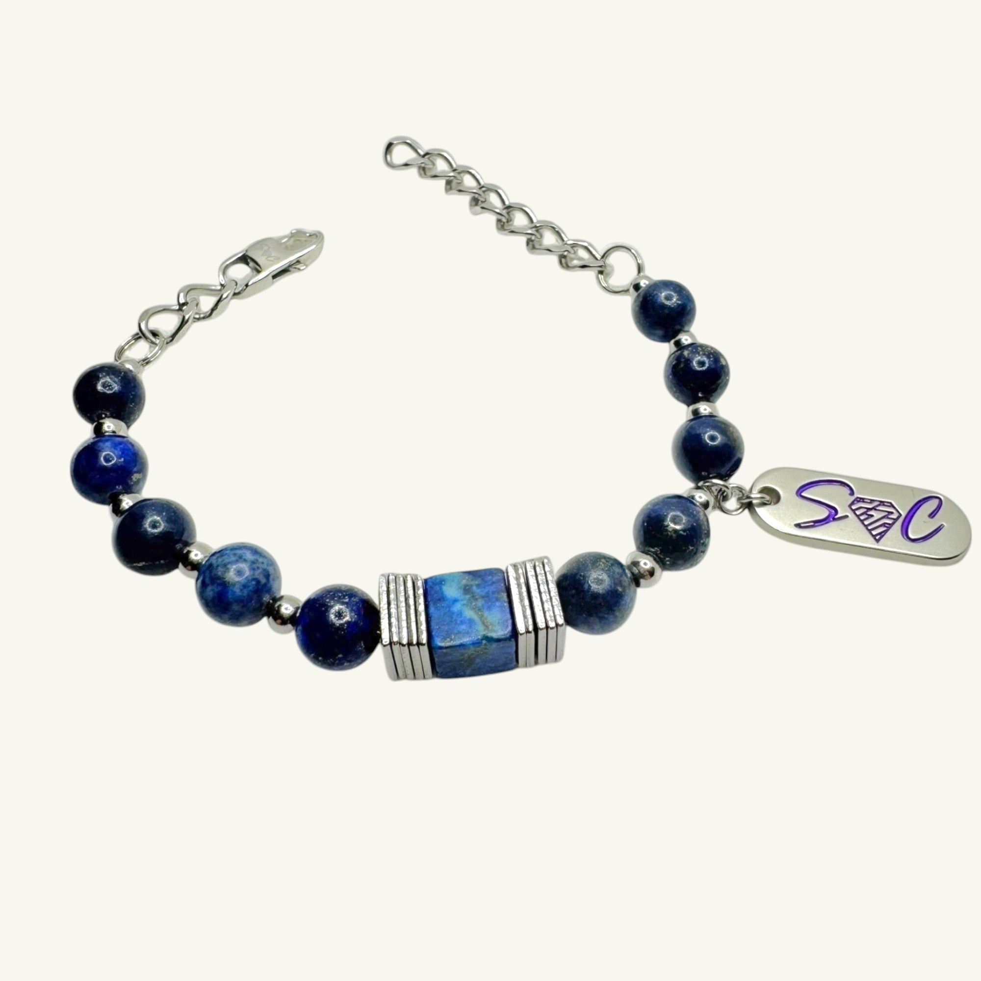 Bracciale lapislazzuli Sharifa Crystals