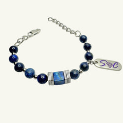 Bracciale lapislazzuli Sharifa Crystals