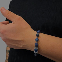 Bracciale lapislazzuli Sharifa Crystals