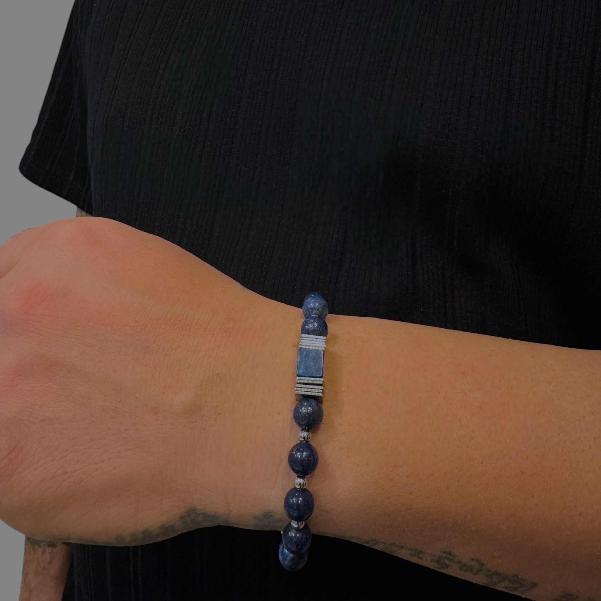 Bracciale lapislazzuli Sharifa Crystals