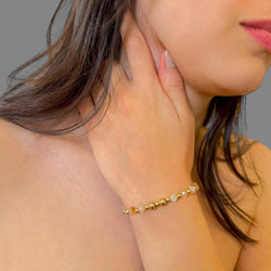 Bracciale quarzo citrino Sharifa Crystals