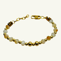 Bracciale quarzo citrino Sharifa Crystals