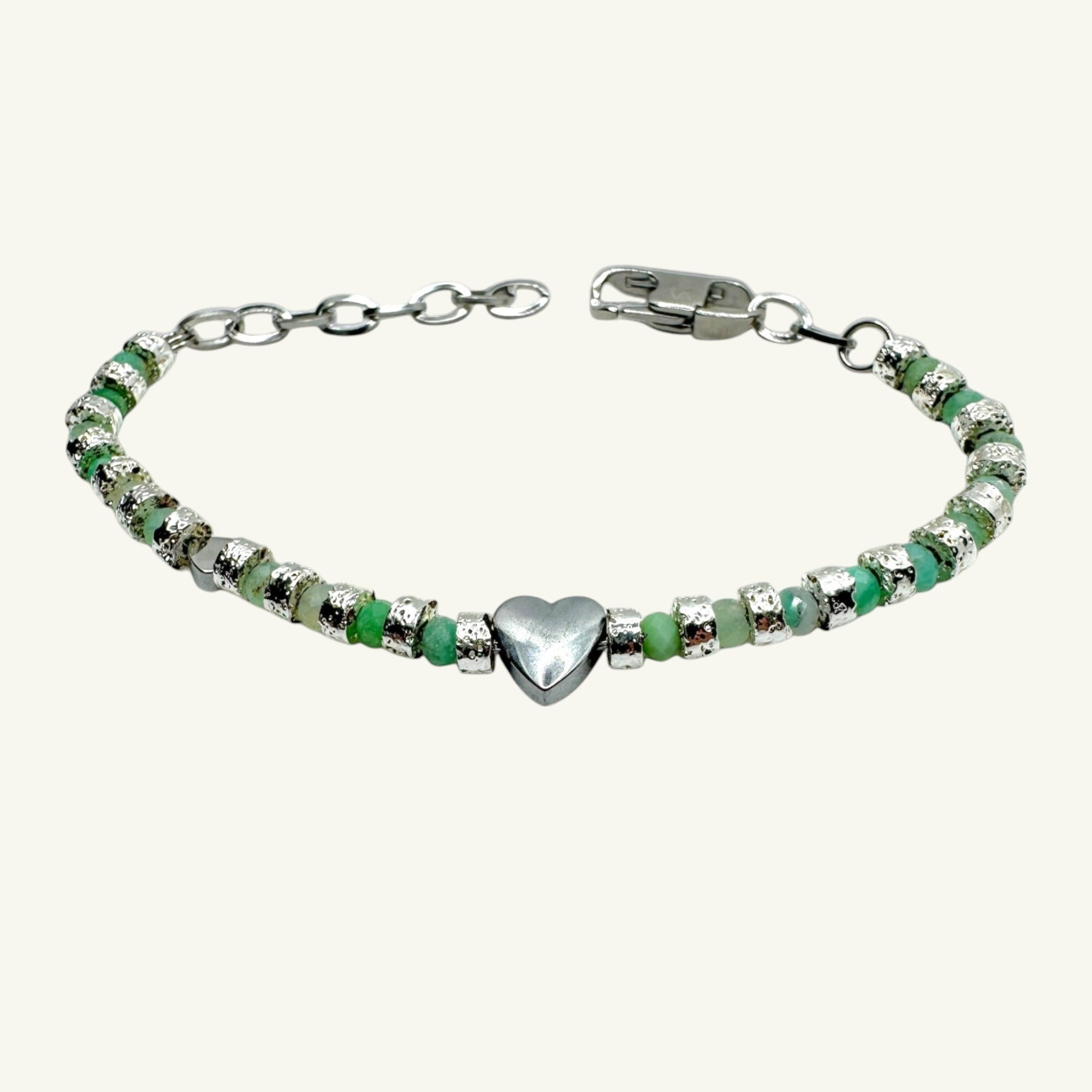 Bracciale crisoprasio sfaccettato Sharifa Crystals