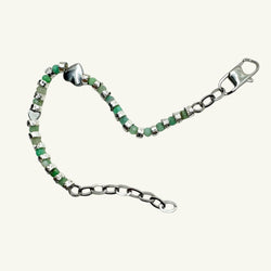 Bracciale crisoprasio sfaccettato Sharifa Crystals