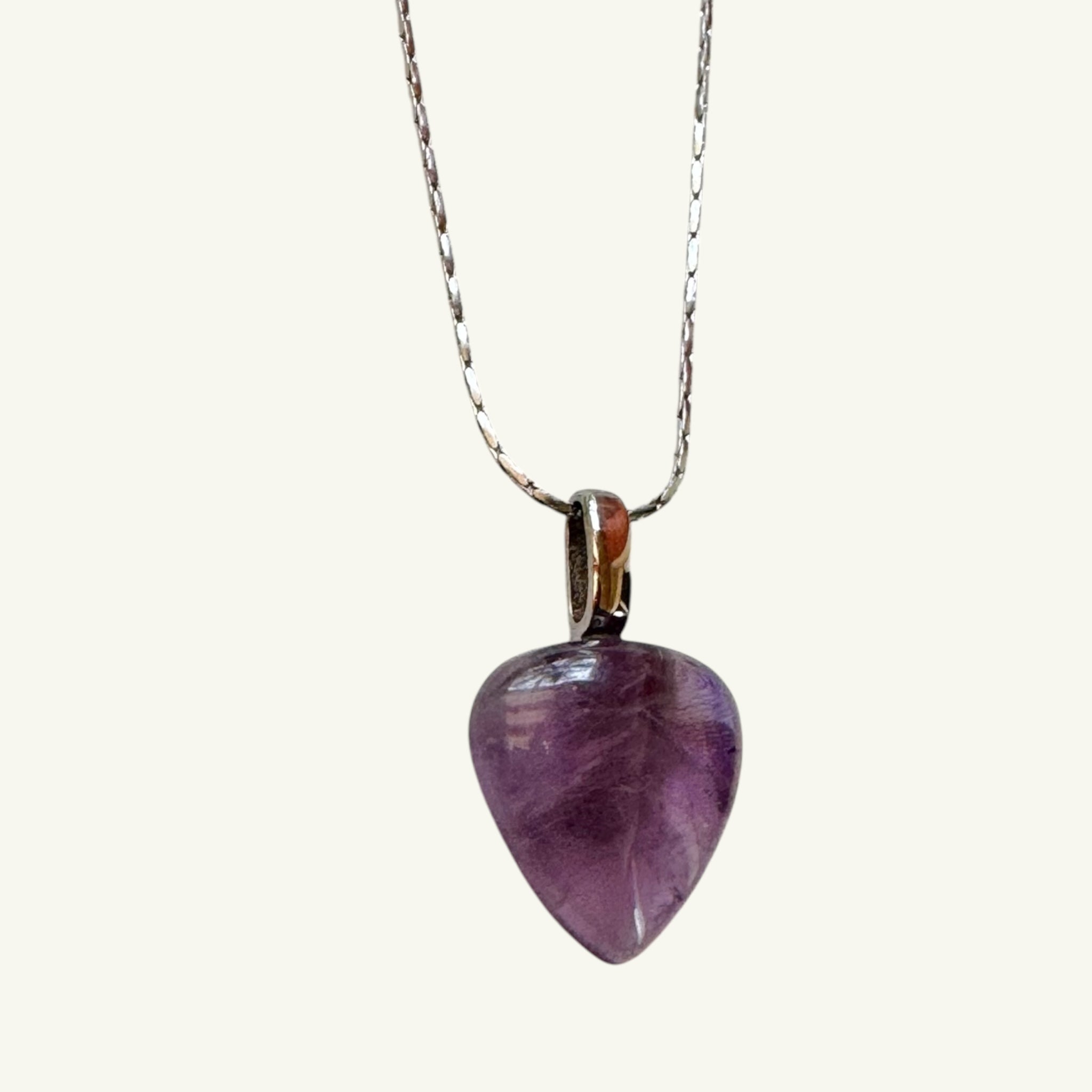 Collana ametista 20x18 mm Sharifa Crystals