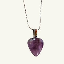 Collana ametista 20x18 mm Sharifa Crystals