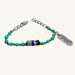 Bracciale turchese bohemian Sharifa Crystals