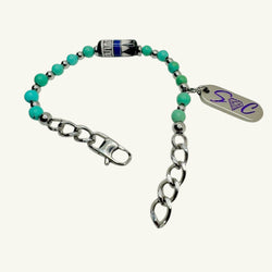 Bracciale turchese bohemian Sharifa Crystals