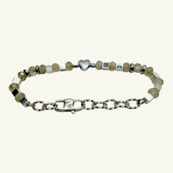 Bracciale labradorite sfaccettato Sharifa Crystals