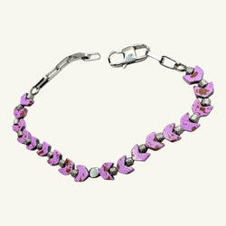 Bracciale ematite rosa Sharifa Crystals