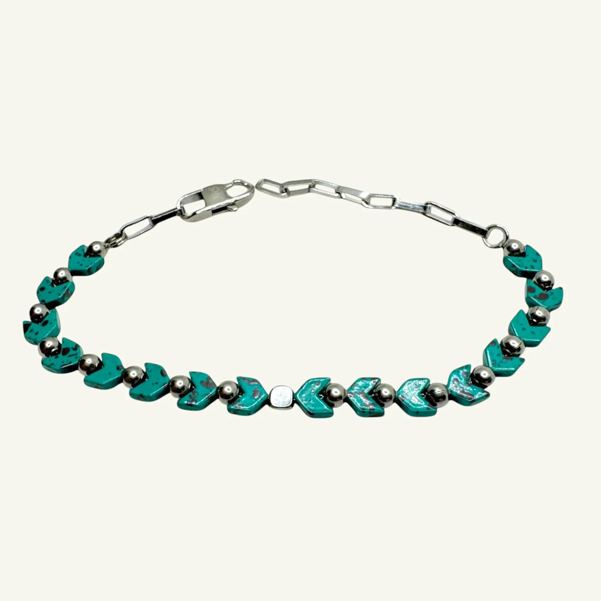 Bracciale Ematite Verde Sharifa Crystals
