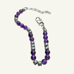 Bracciale ametista 0.5mm Sharifa Crystals