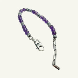 Bracciale ametista 0.5mm Sharifa Crystals