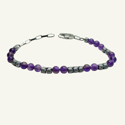 Bracciale ametista 0.5mm Sharifa Crystals