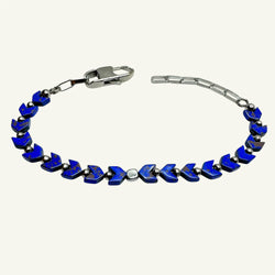 Bracciale ematite blu Sharifa Crystals