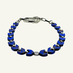 Bracciale ematite blu Sharifa Crystals