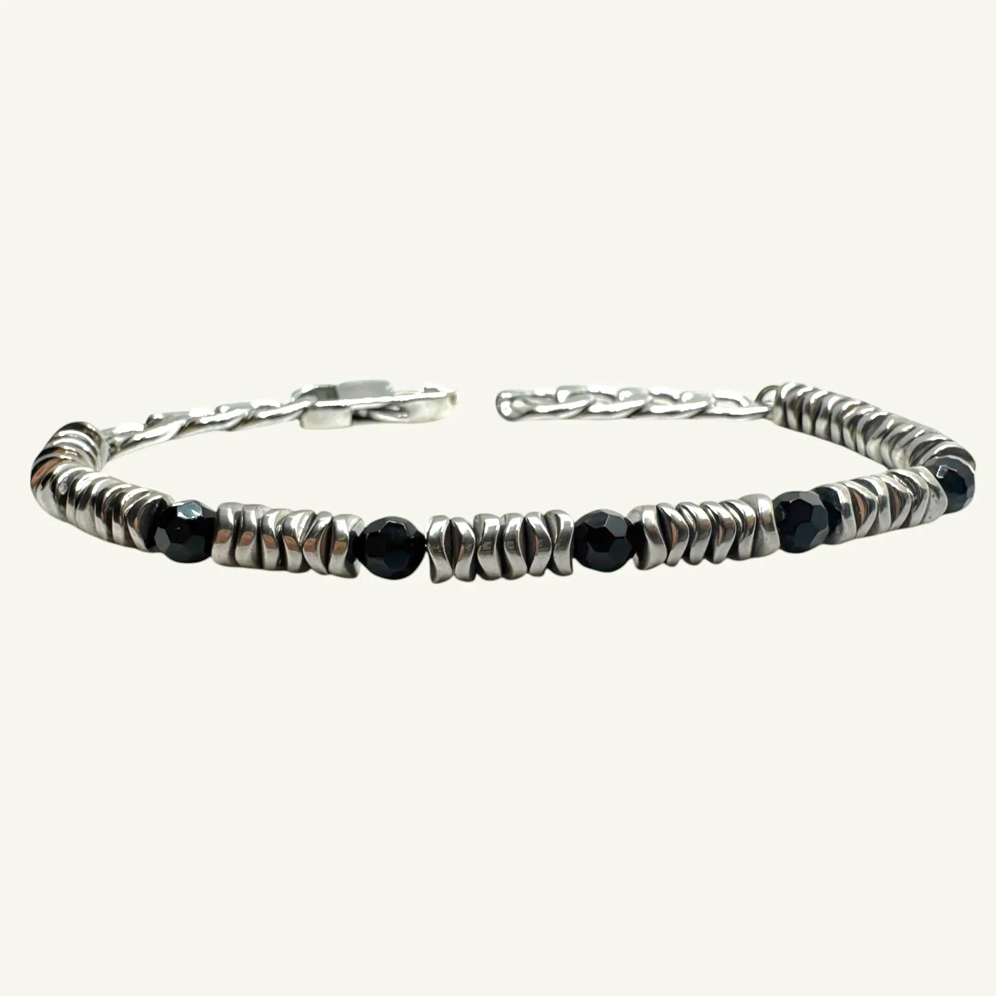 Bracciale onice e ematite Sharifa Crystals