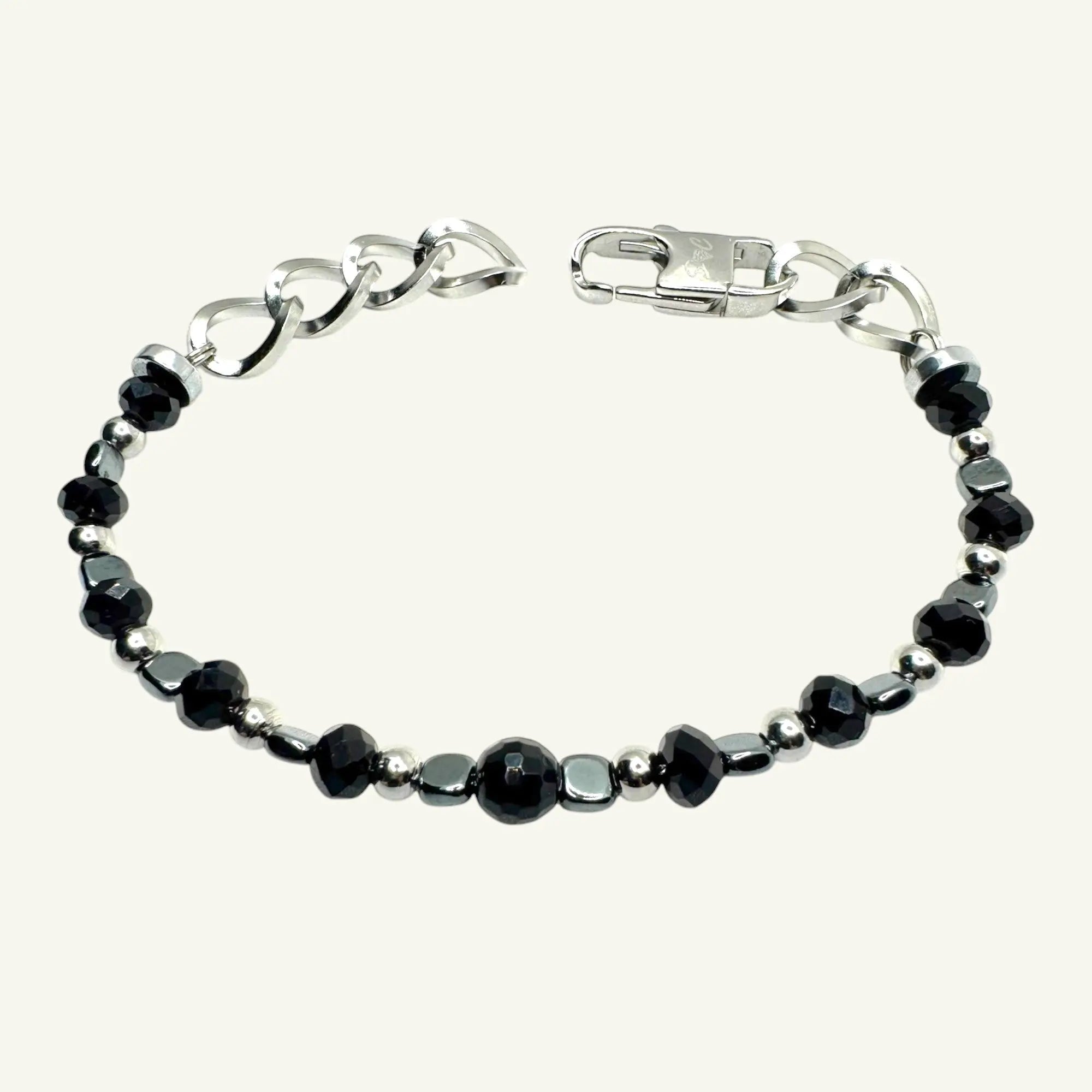 Bracciale onice sfaccettato Sharifa Crystals