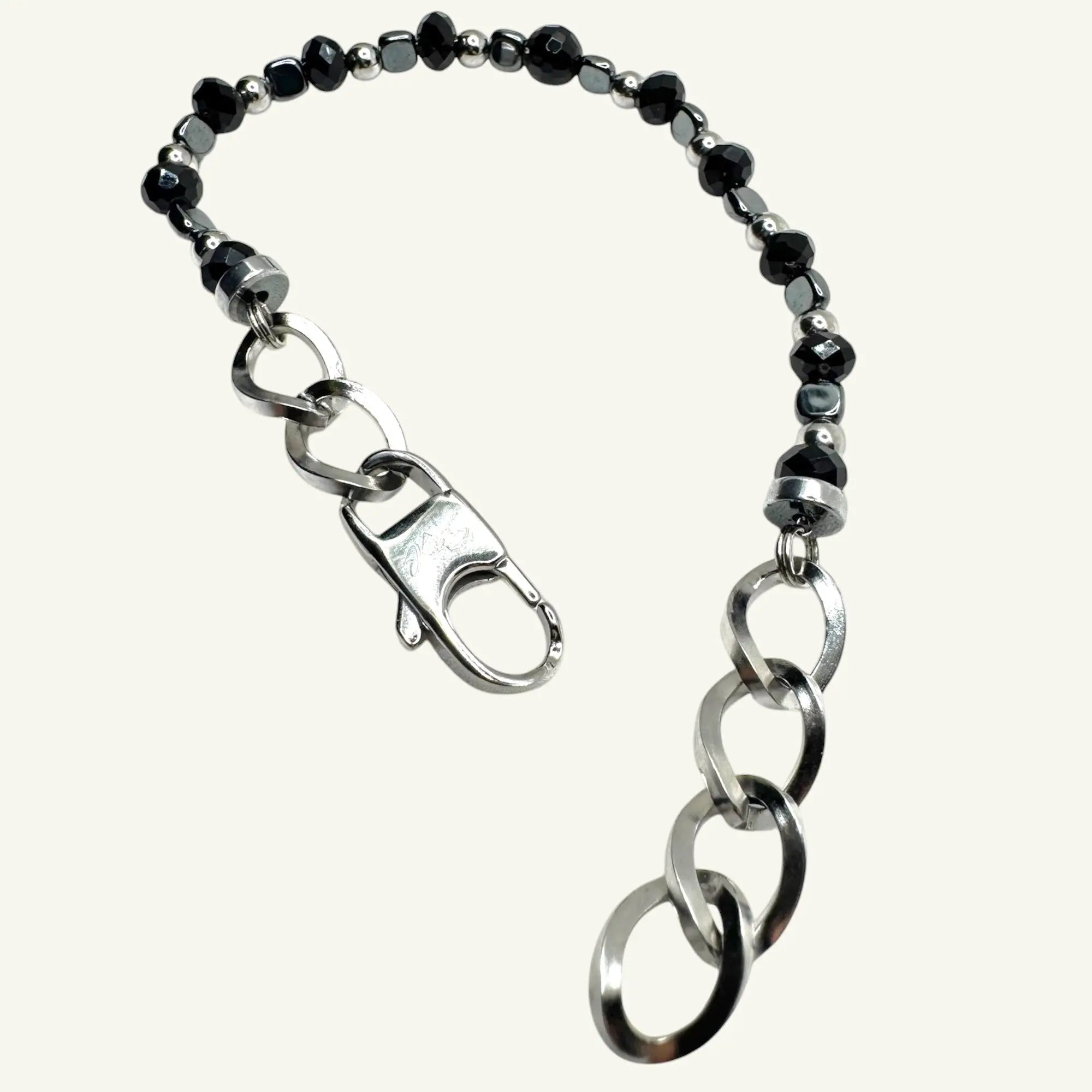 Bracciale onice sfaccettato Sharifa Crystals