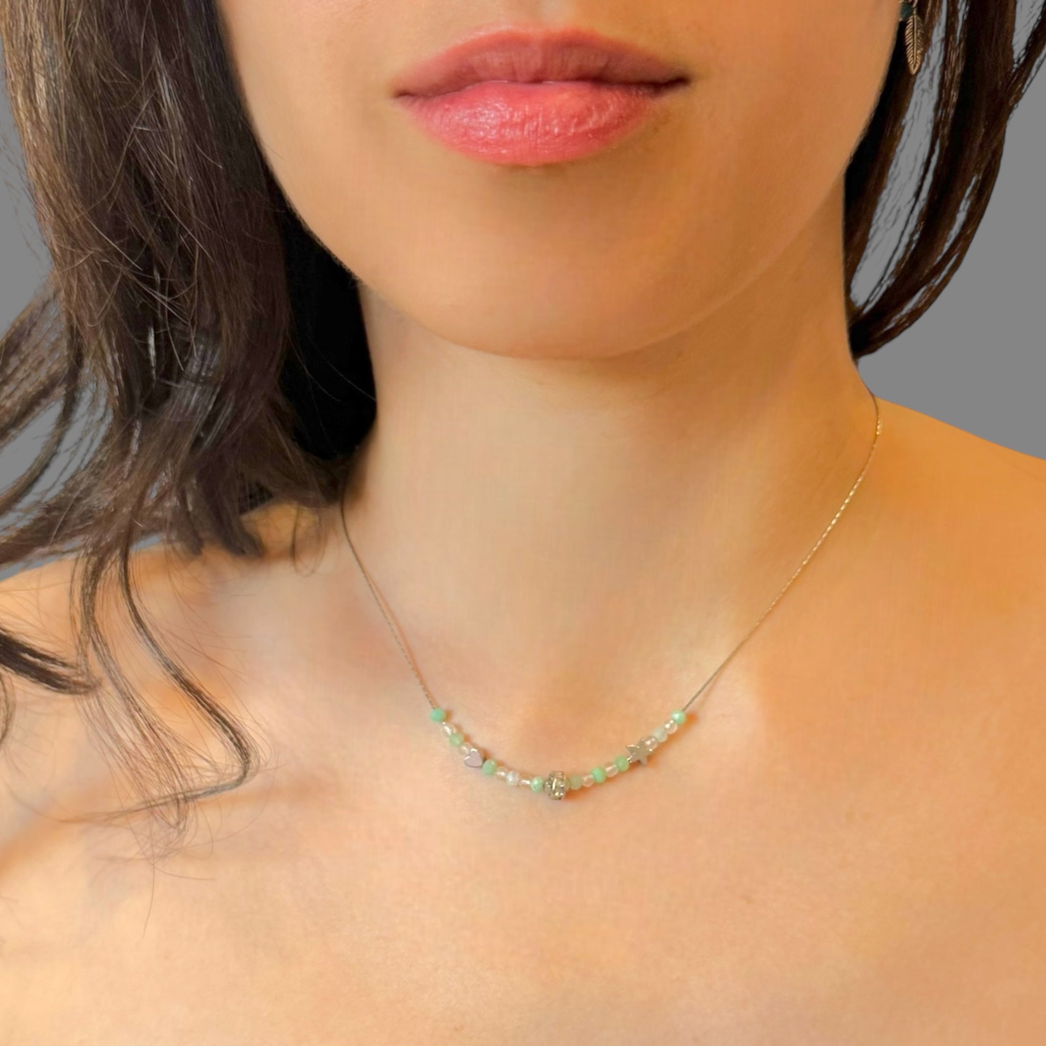 Choker crisoprasio Sharifa Crystals