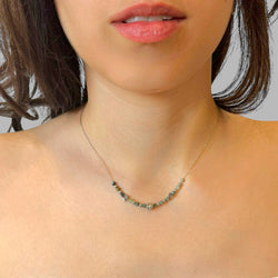 Choker smeraldo Sharifa Crystals