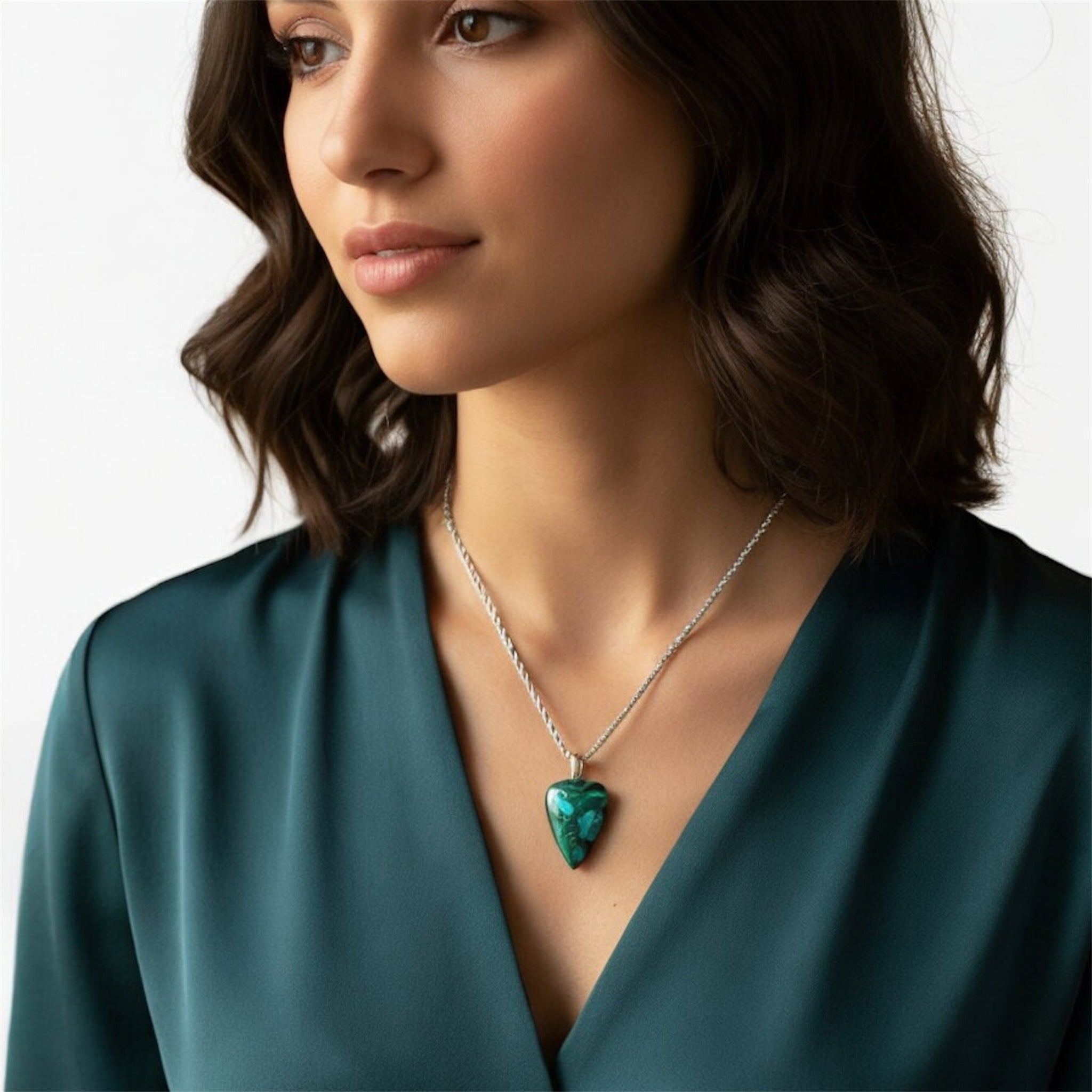 Collana malachite con azzurrite SharifaCrystals