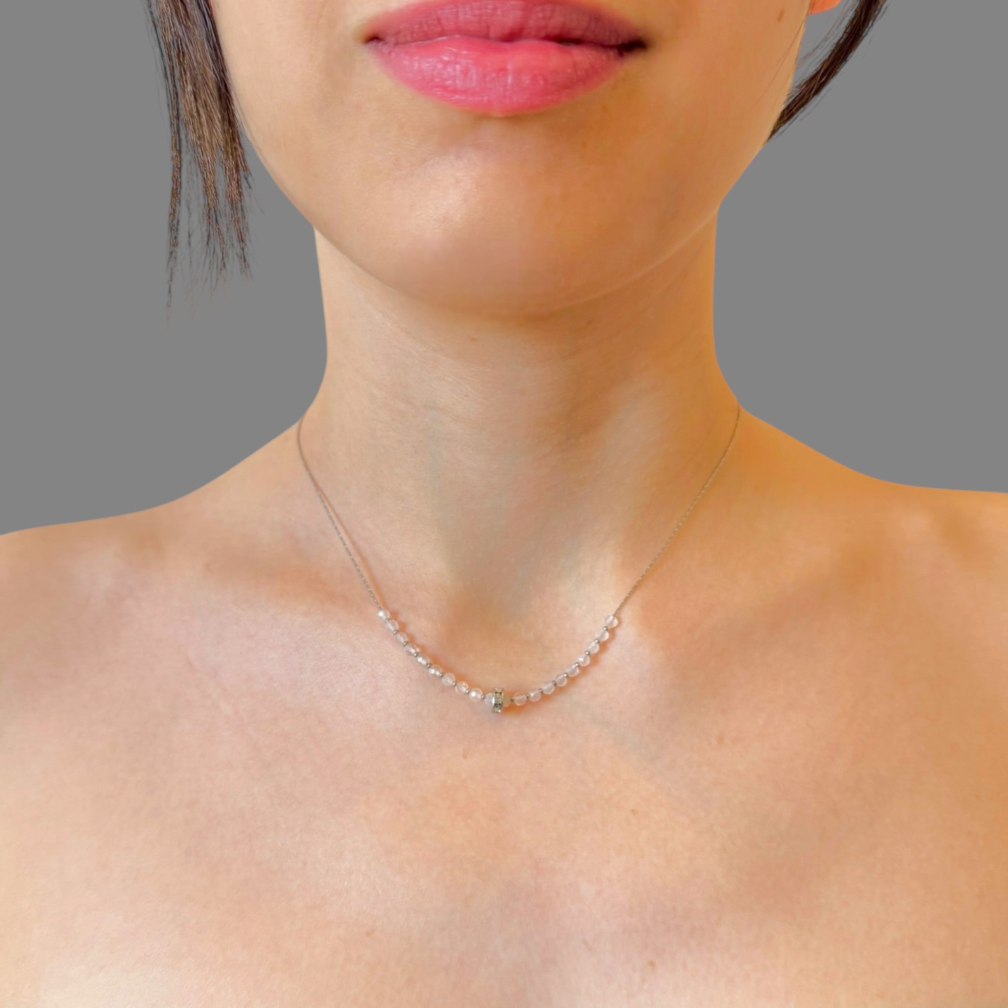 Choker quarzo ialino Sharifa Crystals