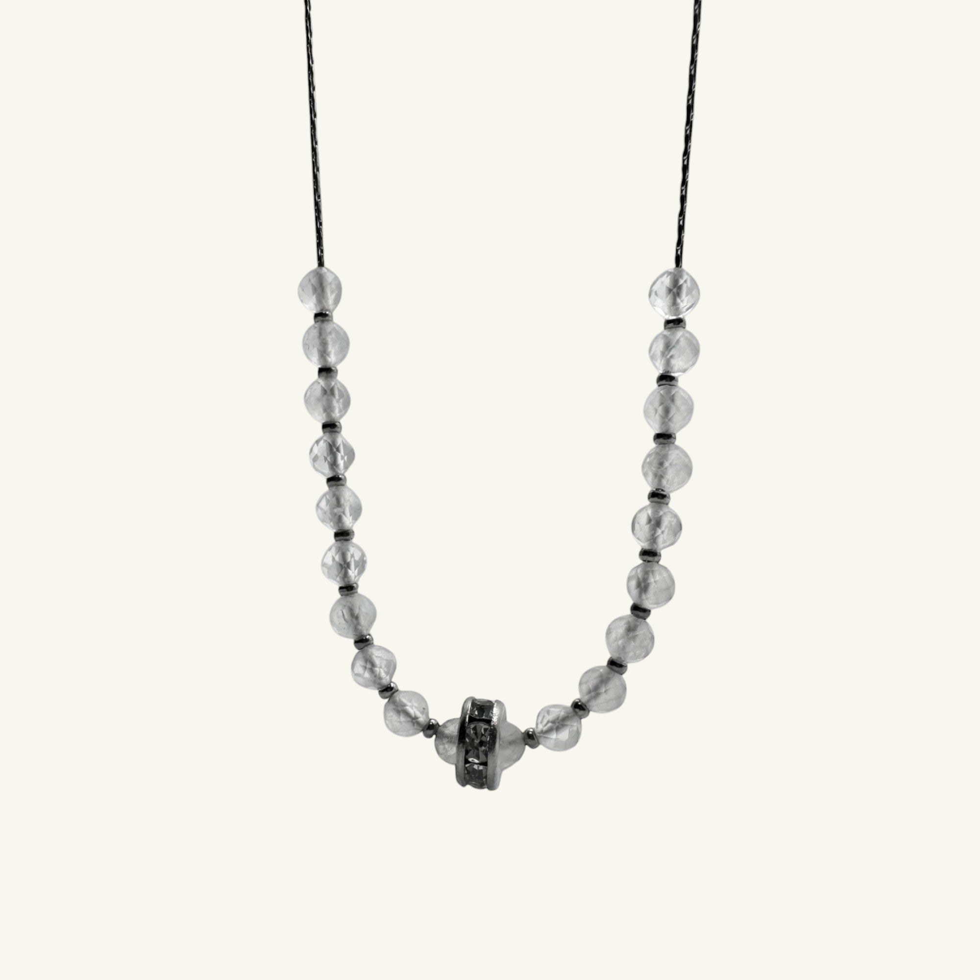 Choker quarzo ialino Sharifa Crystals