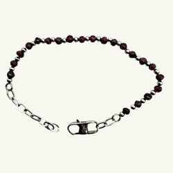 Bracciale granato 4x4mm Sharifa Crystals