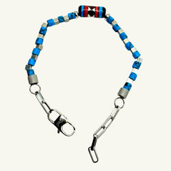 Bracciale howlite azzurra Sharifa Crystals