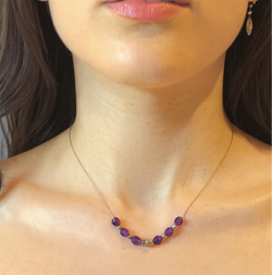 Choker ametista Sharifa Crystals