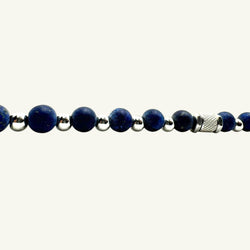Bracciale lapislazzuli 5x5 mm Sharifa Crystals