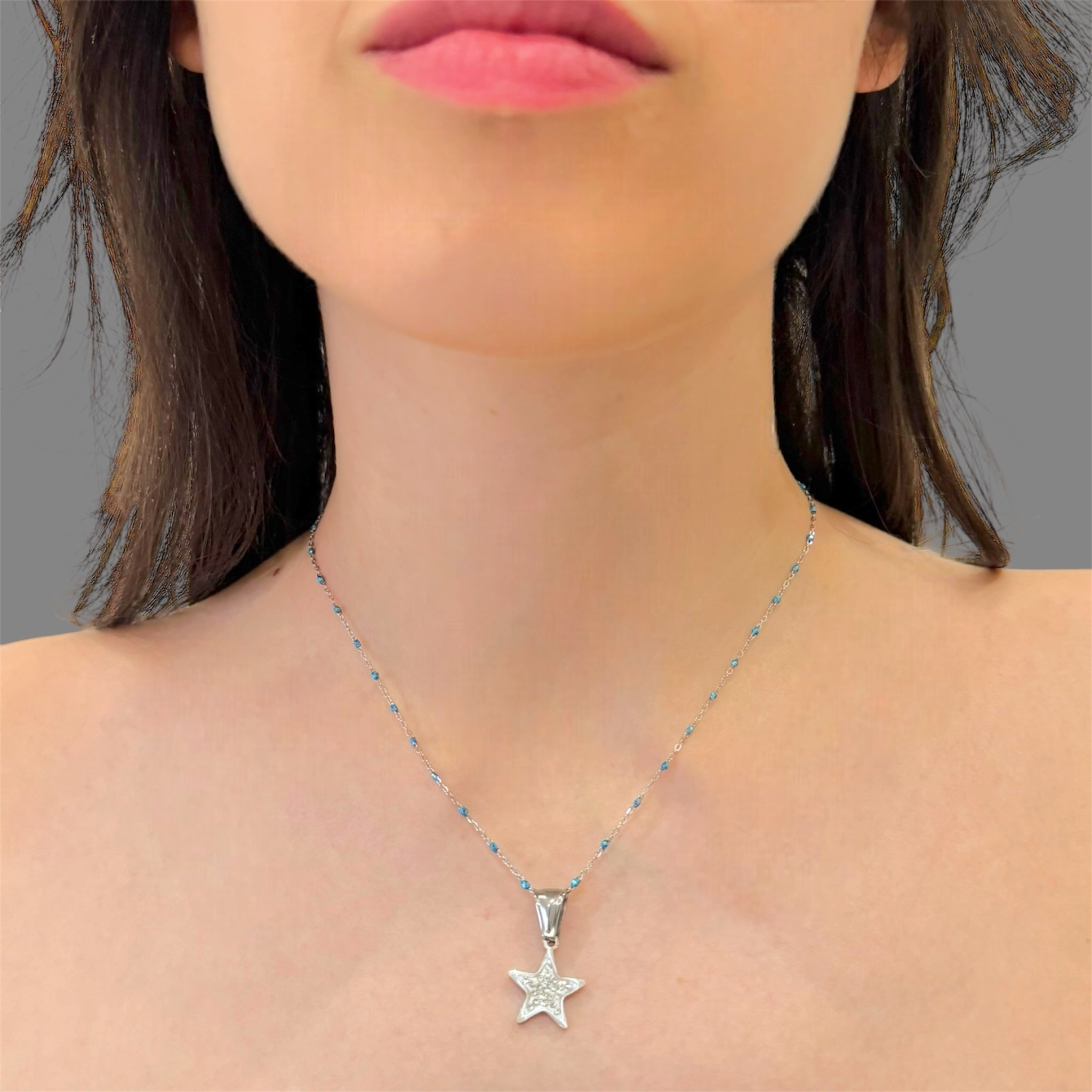 Collana stella luminosa Sharifa Crystals