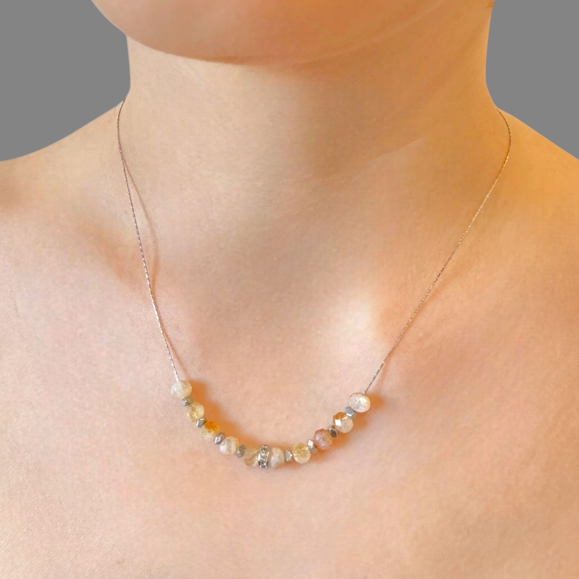 Choker quarzo citrino Sharifa Crystals