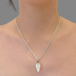 Collana pietra di luna goccia 20x10 Sharifa Crystals