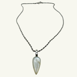Collana pietra di luna goccia 20x10 Sharifa Crystals