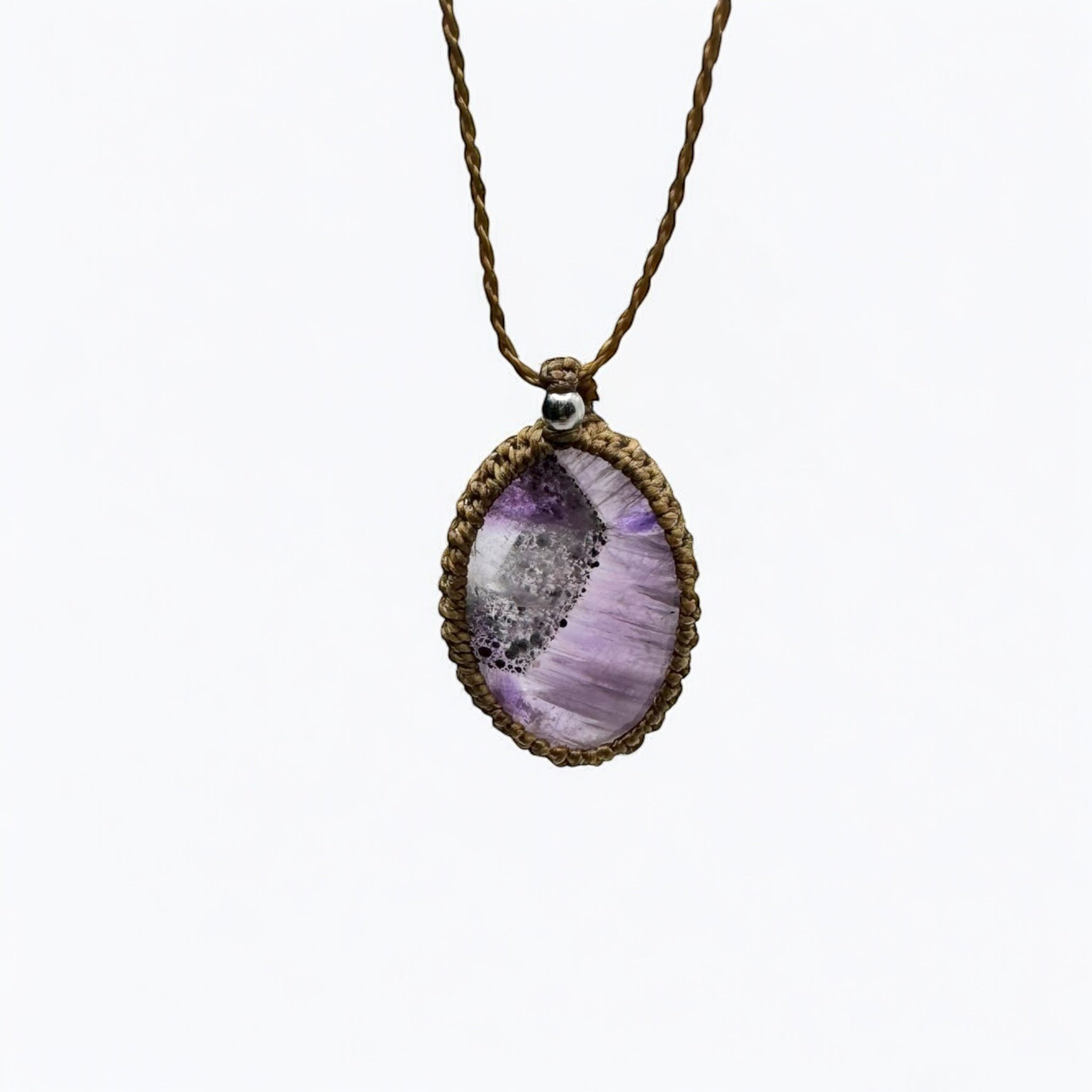 Collana ametista 24x18mm Sharifa Crystals