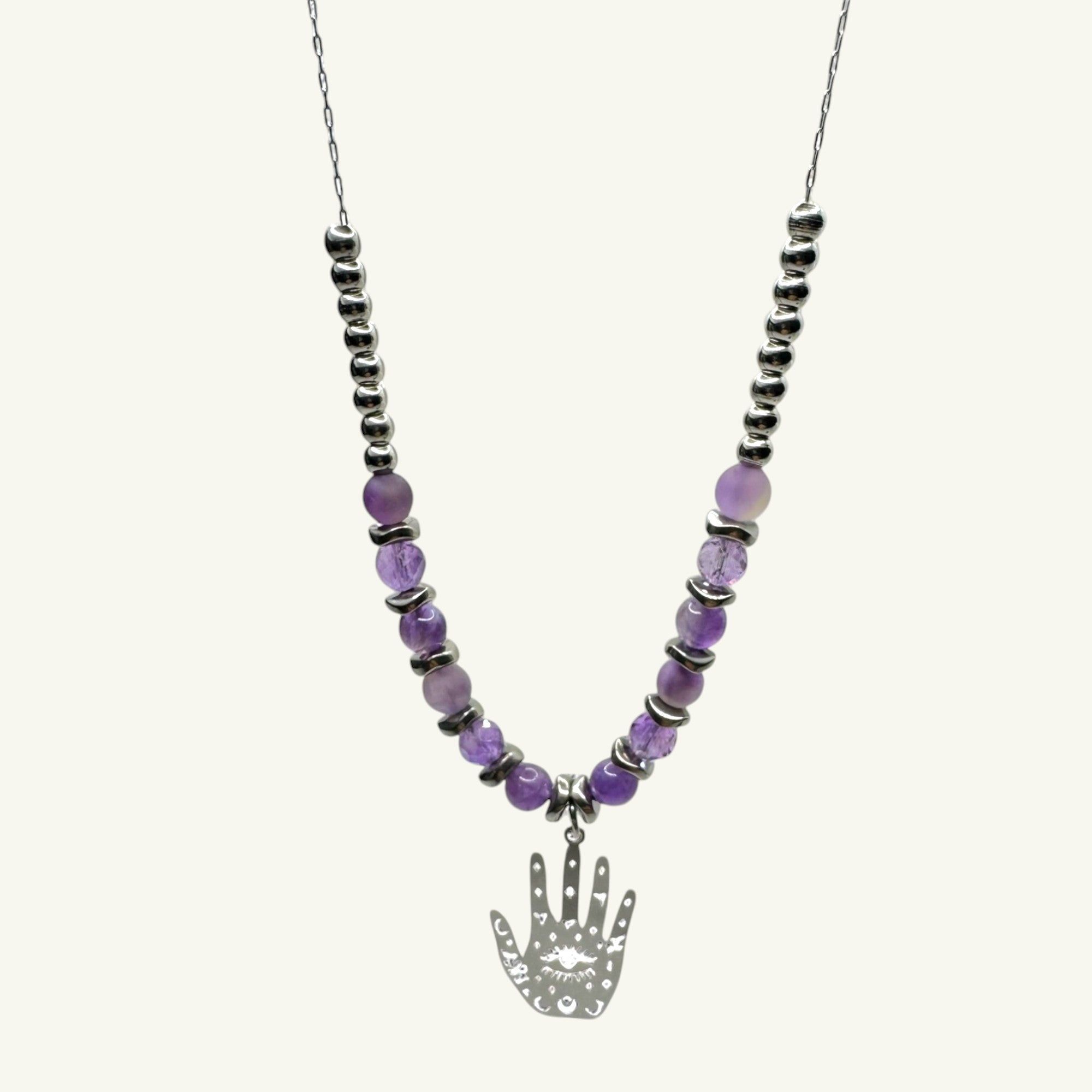 collana ametista Sharifa Crystals