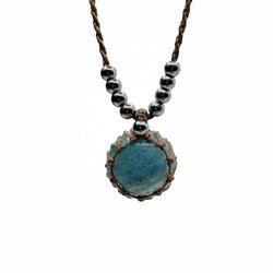 Collana avventurina 17x17mm Sharifa Crystals