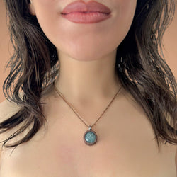 Collana avventurina 18x18mm Sharifa Crystals