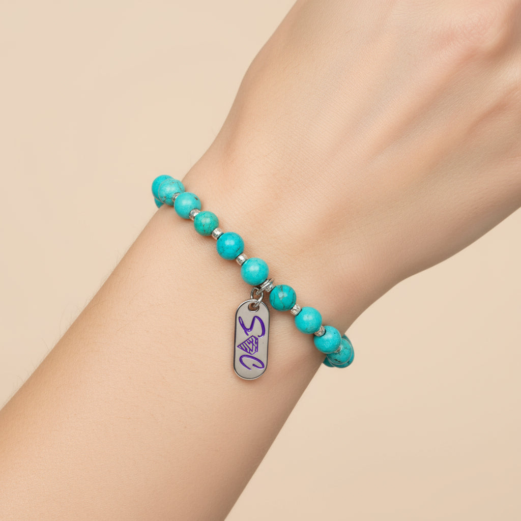 Bracciale turchese persiano arg925 Sharifa Crystals