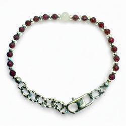 Bracciale Granato e Adularia Sharifa Crystals