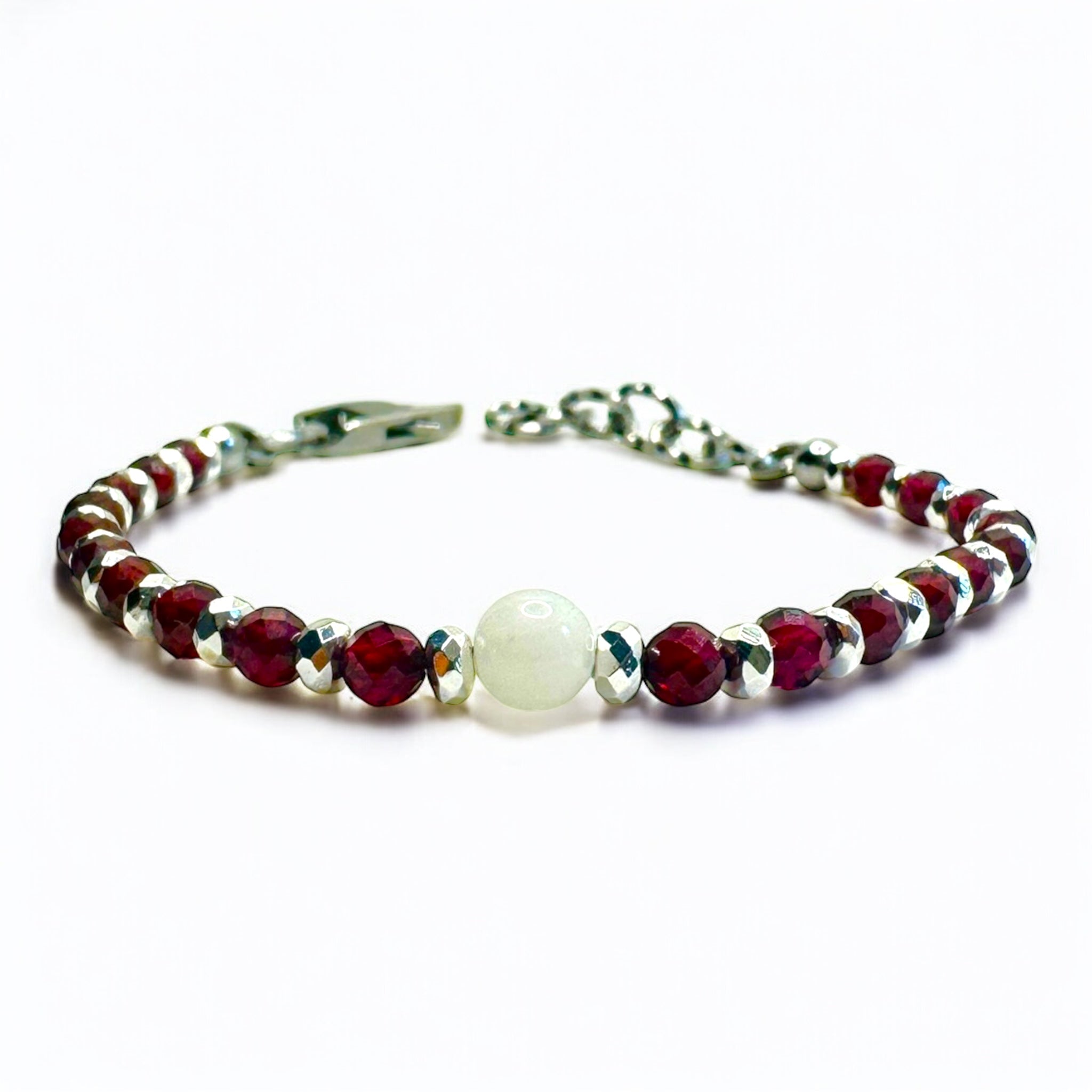 Bracciale Granato e Adularia Sharifa Crystals