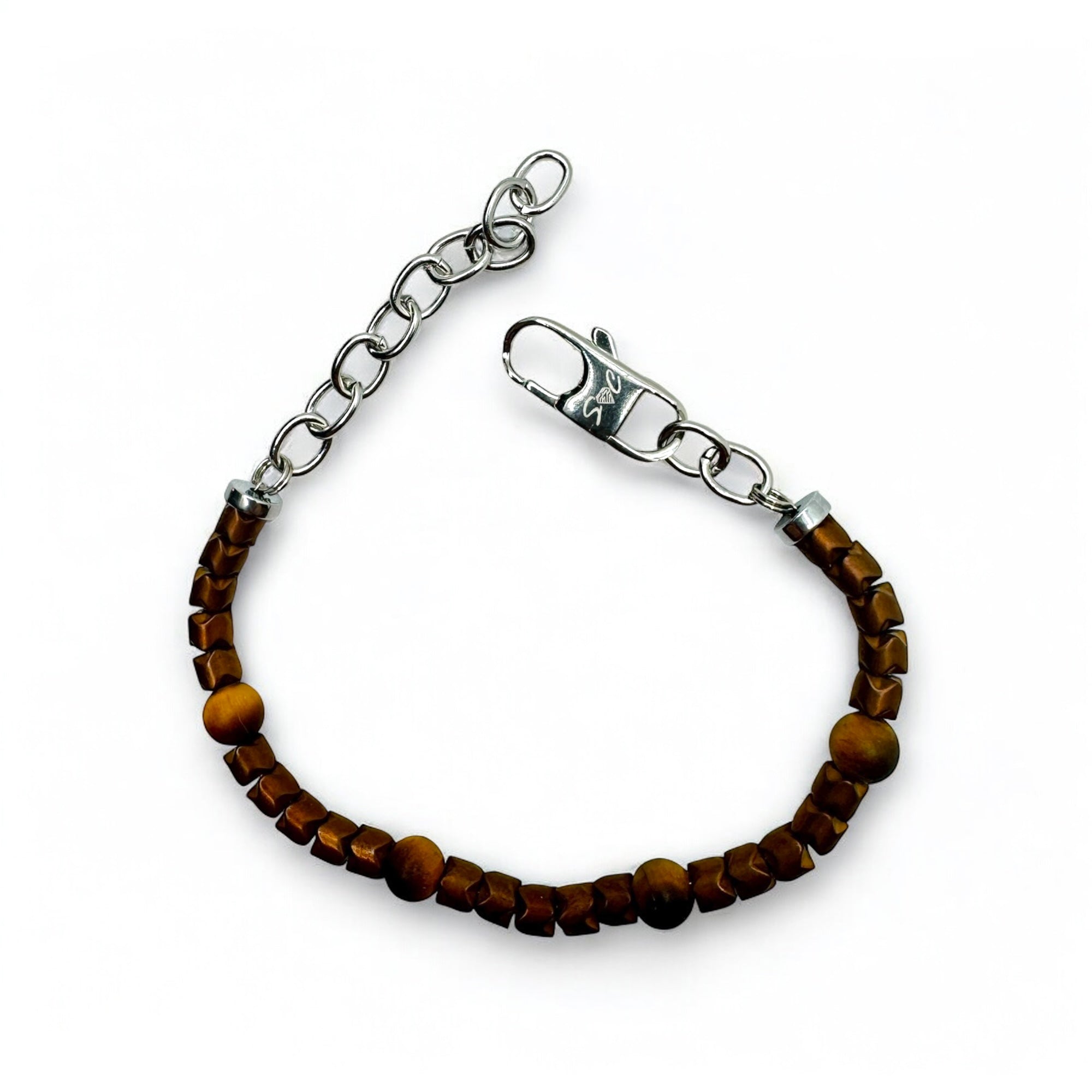 Bracciale Ematite & Occhio di Tigre – Forza ed Equilibrio Sharifa Crystals