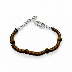 Bracciale Ematite & Occhio di Tigre – Forza ed Equilibrio Sharifa Crystals