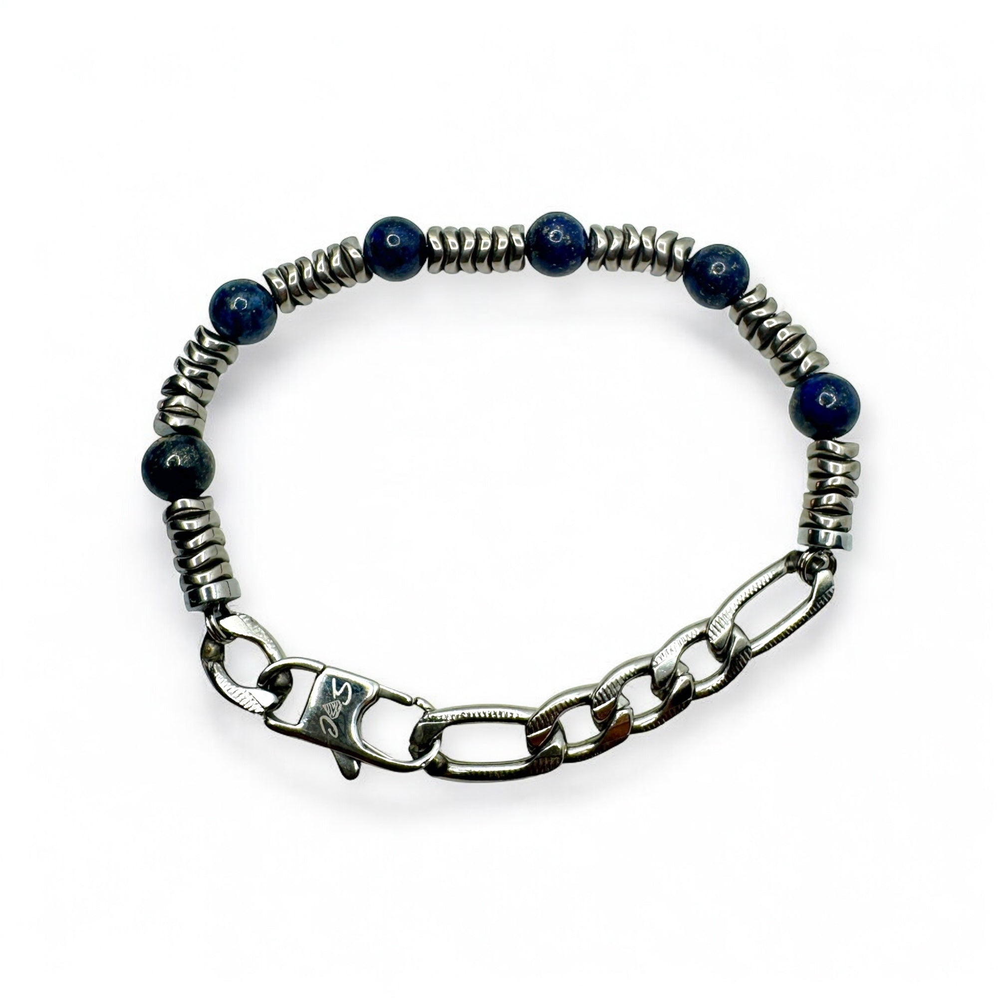 Bracciale Lapislazzuli & Ematite Sharifa Crystals