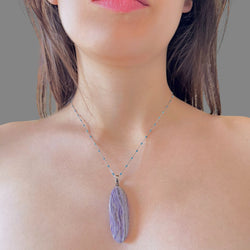 Collana charoite 46x18 mm Sharifa Crystals