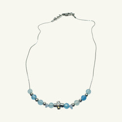 Choker acquamarina Sharifa Crystals